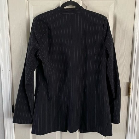Halogen Black Pinstripe Blazer - Picture 8 of 11